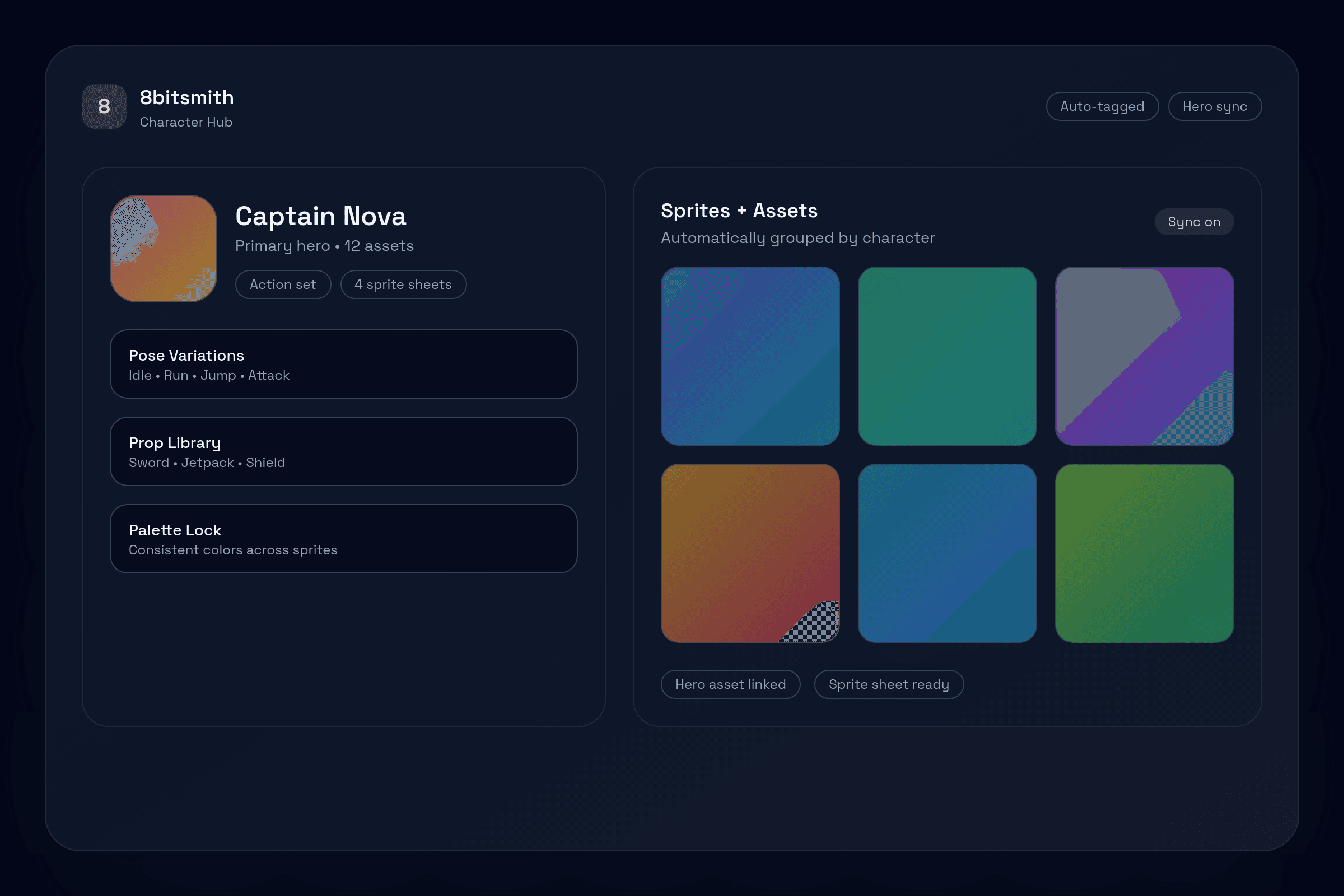 Character Hub preview