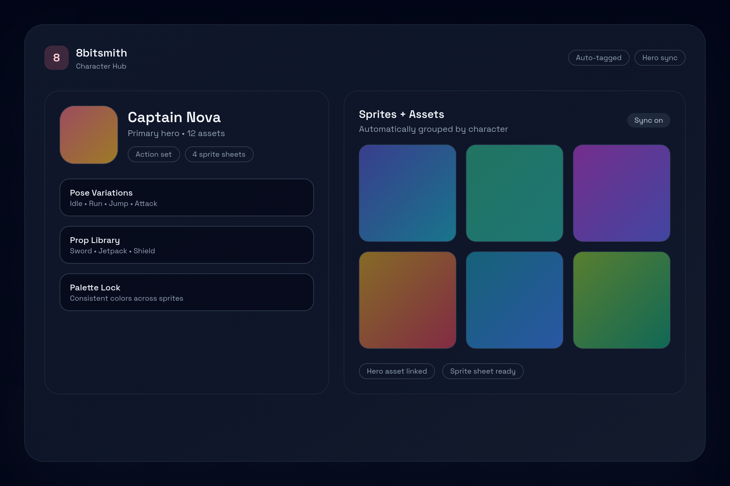 Character Hub preview